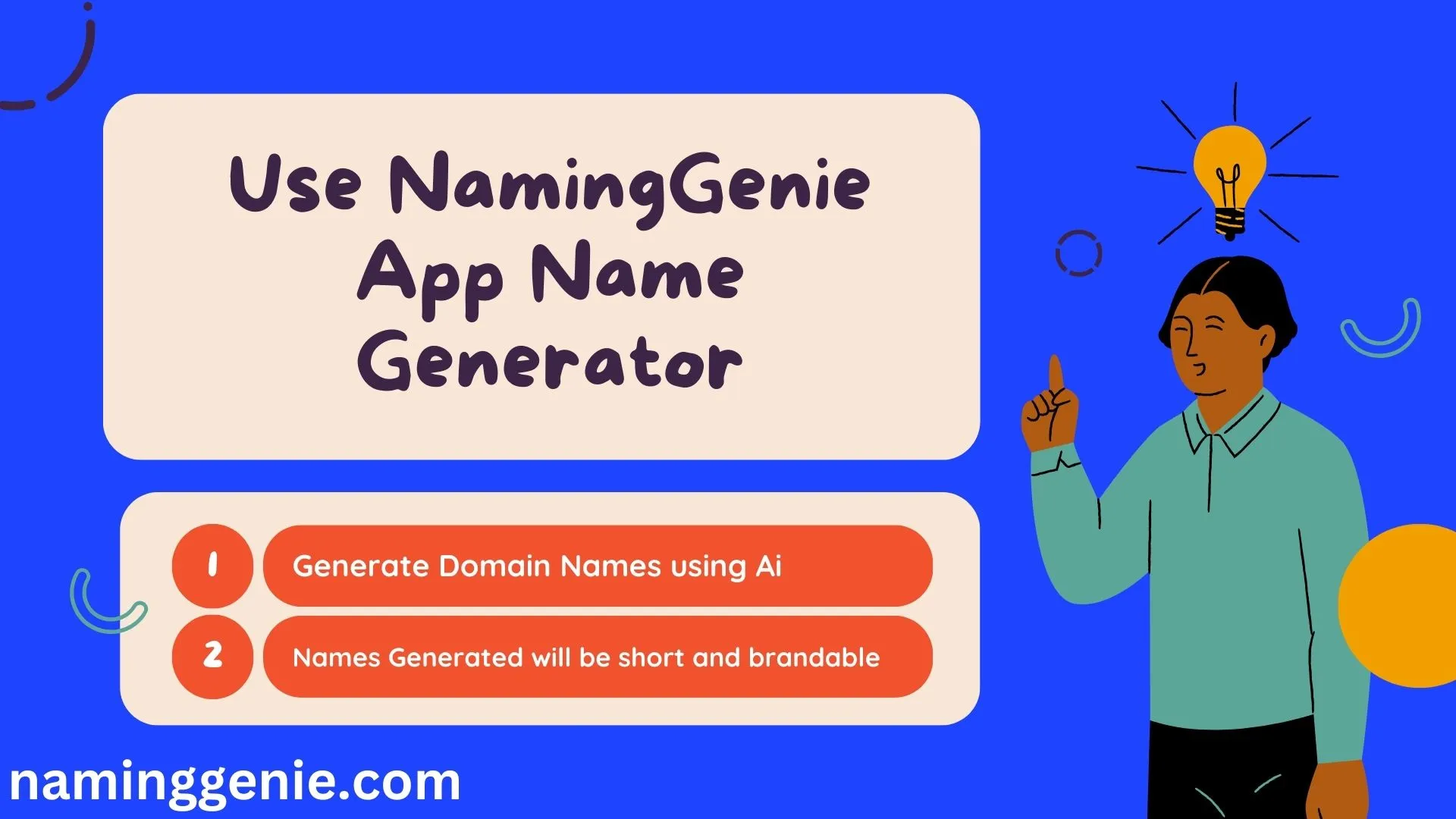 Use NamingGenie App Name Generator