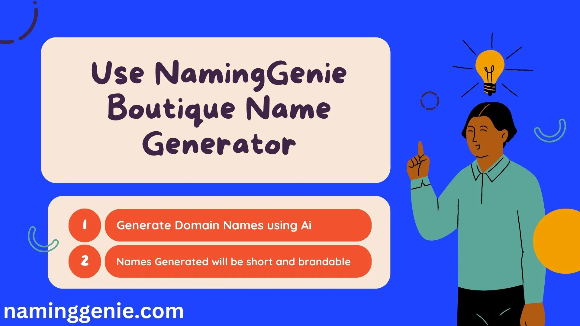 Use NamingGenie Boutique Name Generator